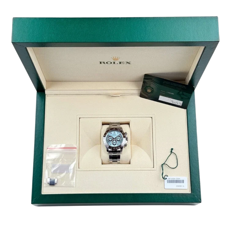 Daytona 116506 Platinum Ice Blue Arabic Dial 40mm