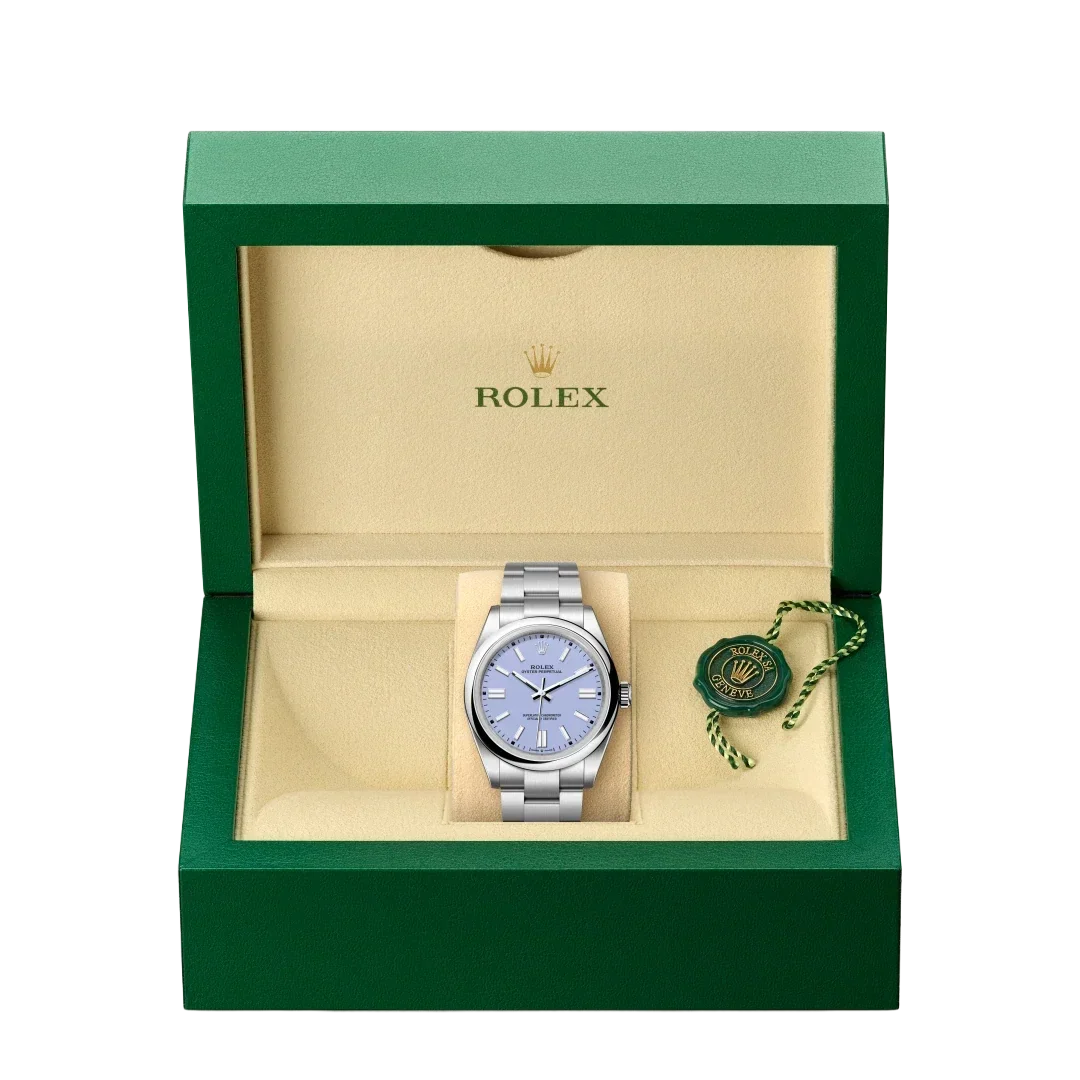 Oyster Perpetual 41mm Stainless Steel Lavender Dial Men Watch 134300-0012 New 2025