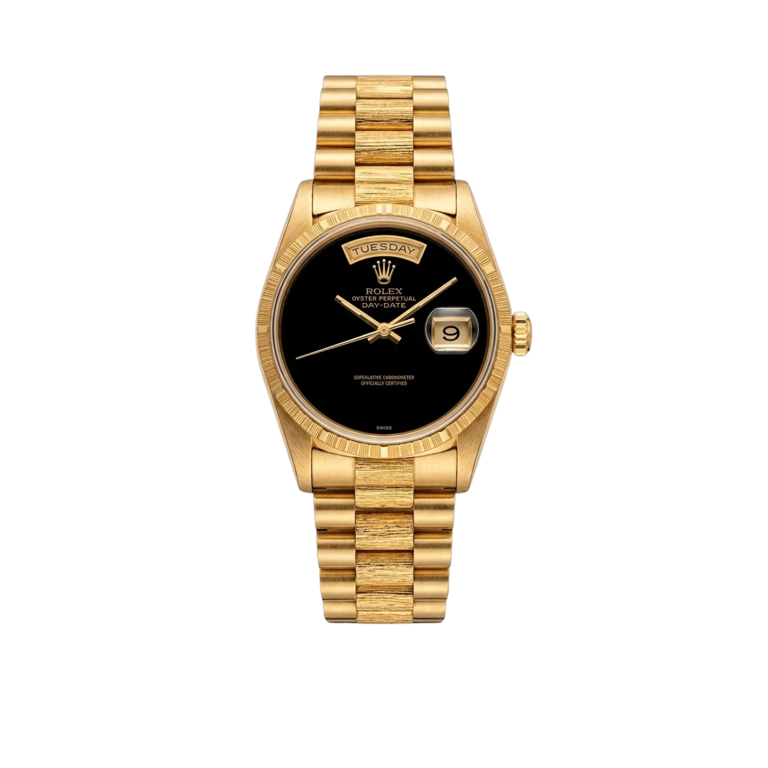 Day-Date 36mm 18248 18k Yellow Gold Presidential Bracelet Black Onyx Dial