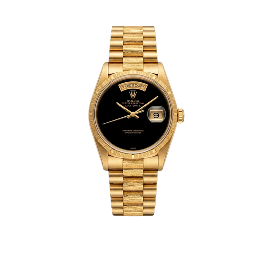 Day-Date 36mm 18248 18k Yellow Gold Presidential Bracelet Black Onyx Dial