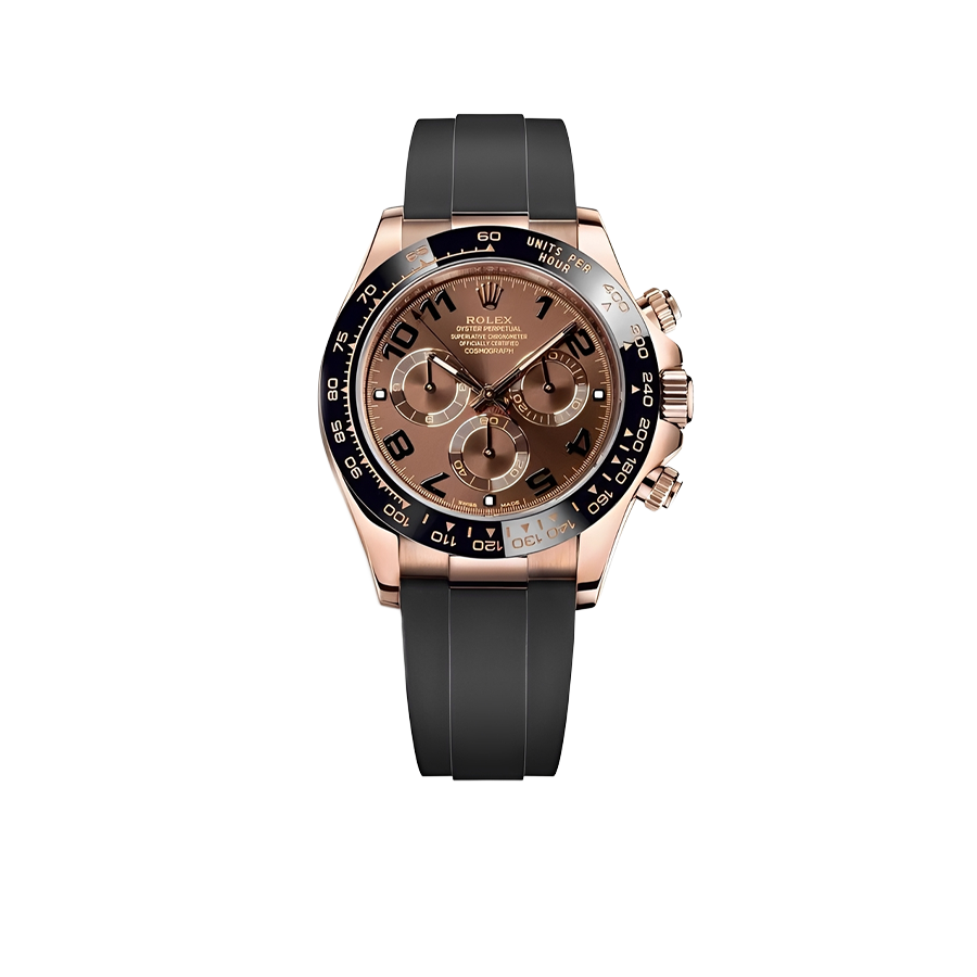 Daytona 40mm Rose Gold Chocolate Dial Mens Watch 116515