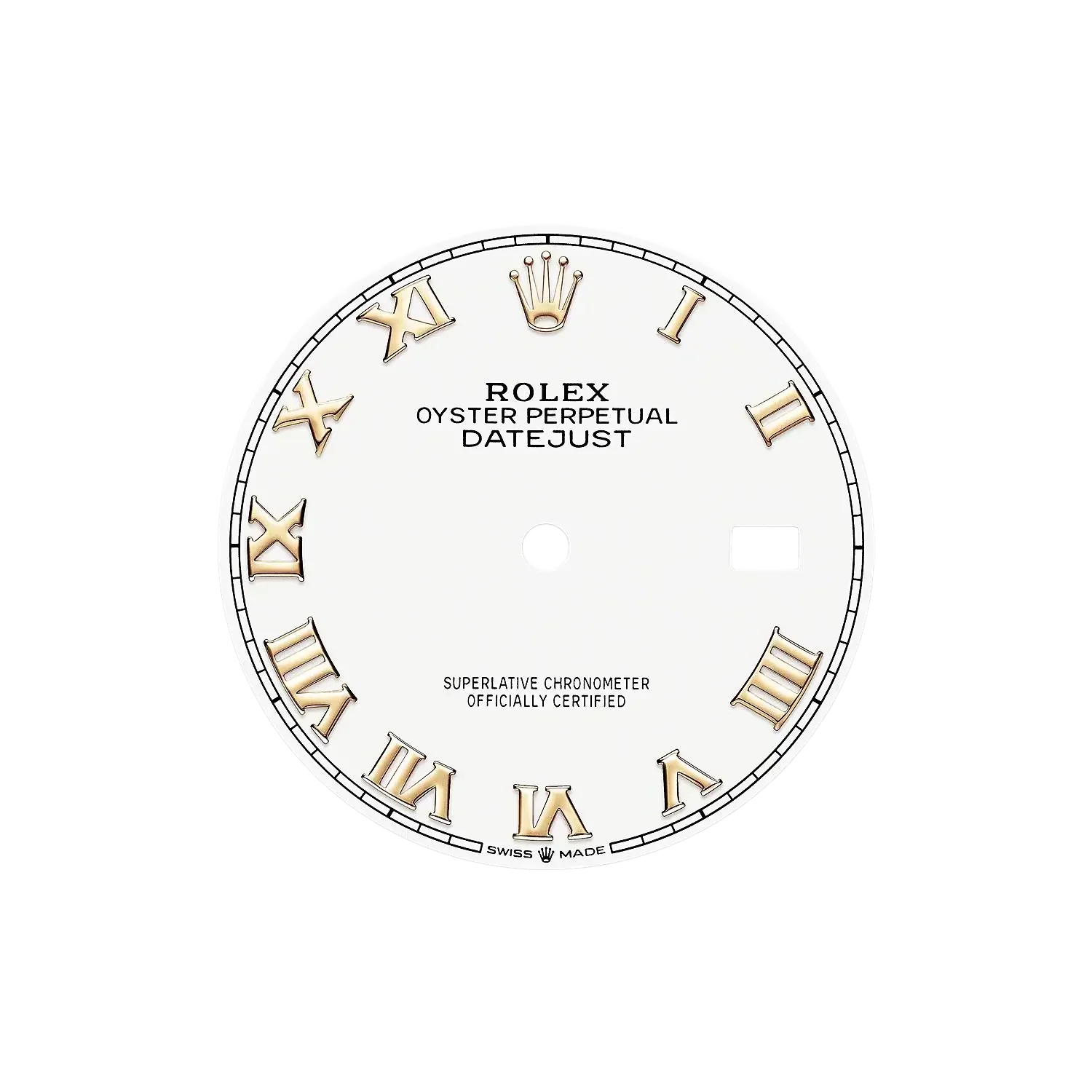 Datejust 36 mm White Dial, Yellow Rolesor 126233-0030