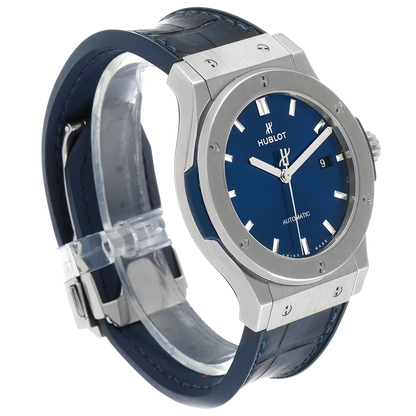 Classic Fusion Titanium 42mm Blue Dial Mens Watch 542.NX.7170.LR