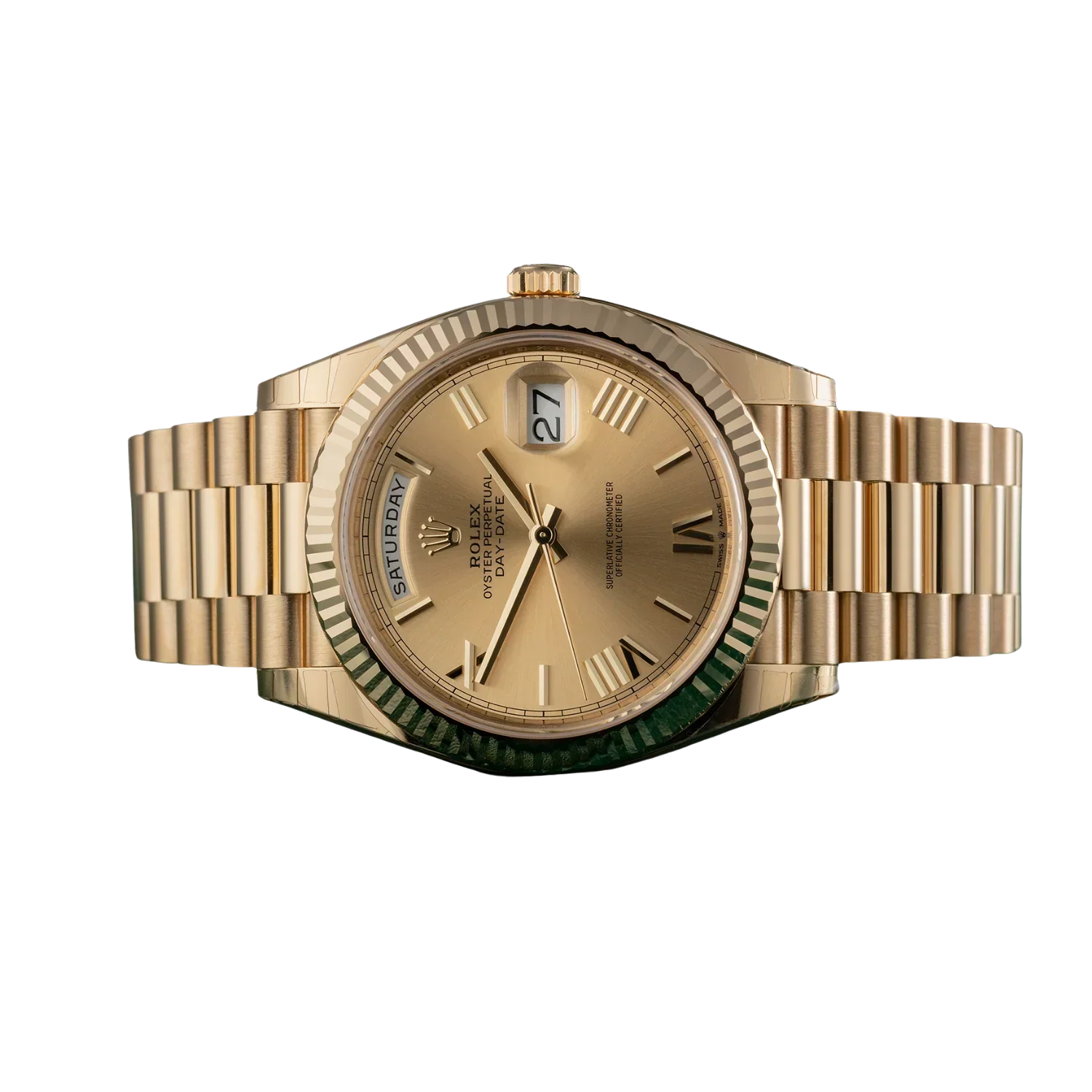 Day-Date 40mm Yellow Gold Champagne Roman Dial m228238-0006