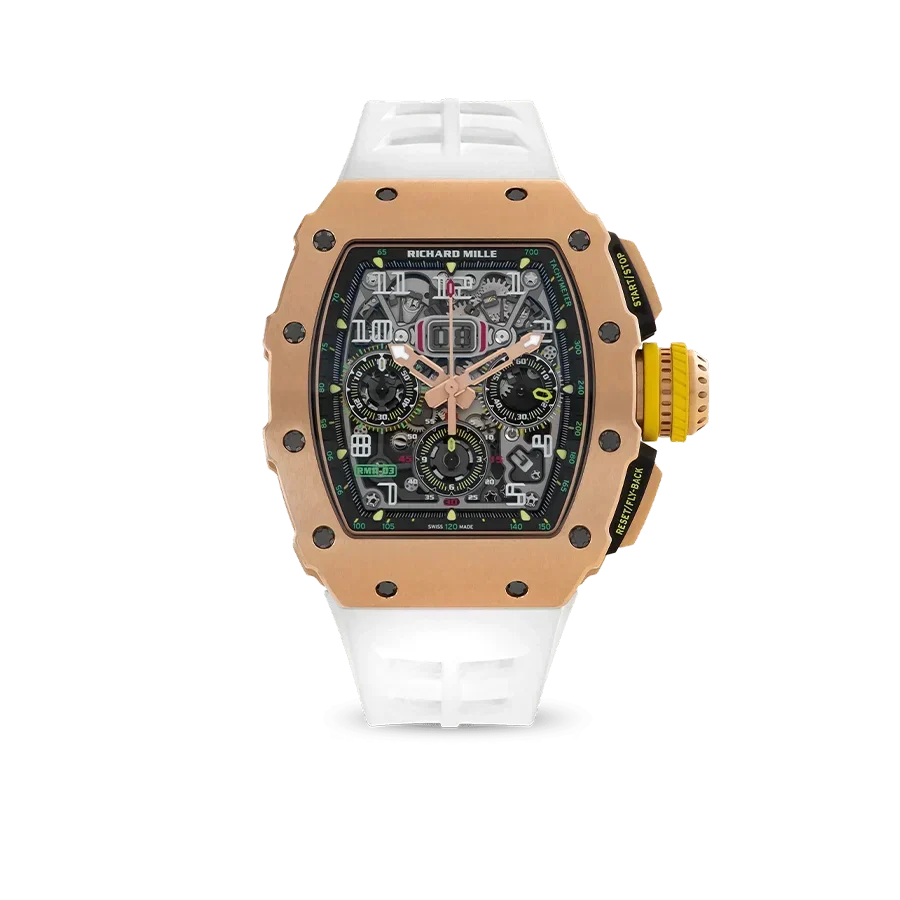 RM 11-03 18K Rose Gold, Skeleton Dial, 44 mm