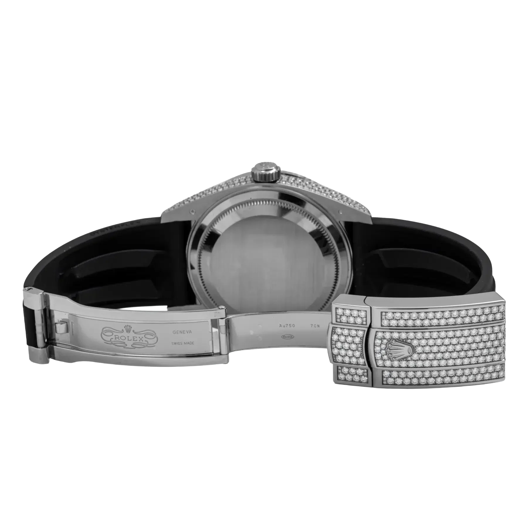Sky-Dweller 42mm 18K White Gold Meteorite Dial Diamond Watch 326259TBR