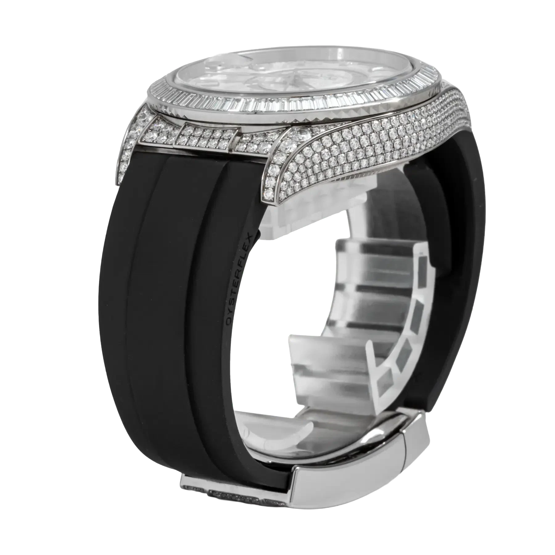 Sky-Dweller 42mm 18K White Gold Meteorite Dial Diamond Watch 326259TBR