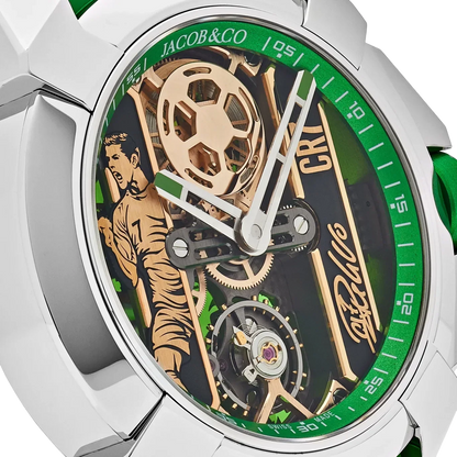 Epic X CR7 44mm Heart of CR7 Stainless Steel Green on Strap EX120.10.AD.AA.ABRUA