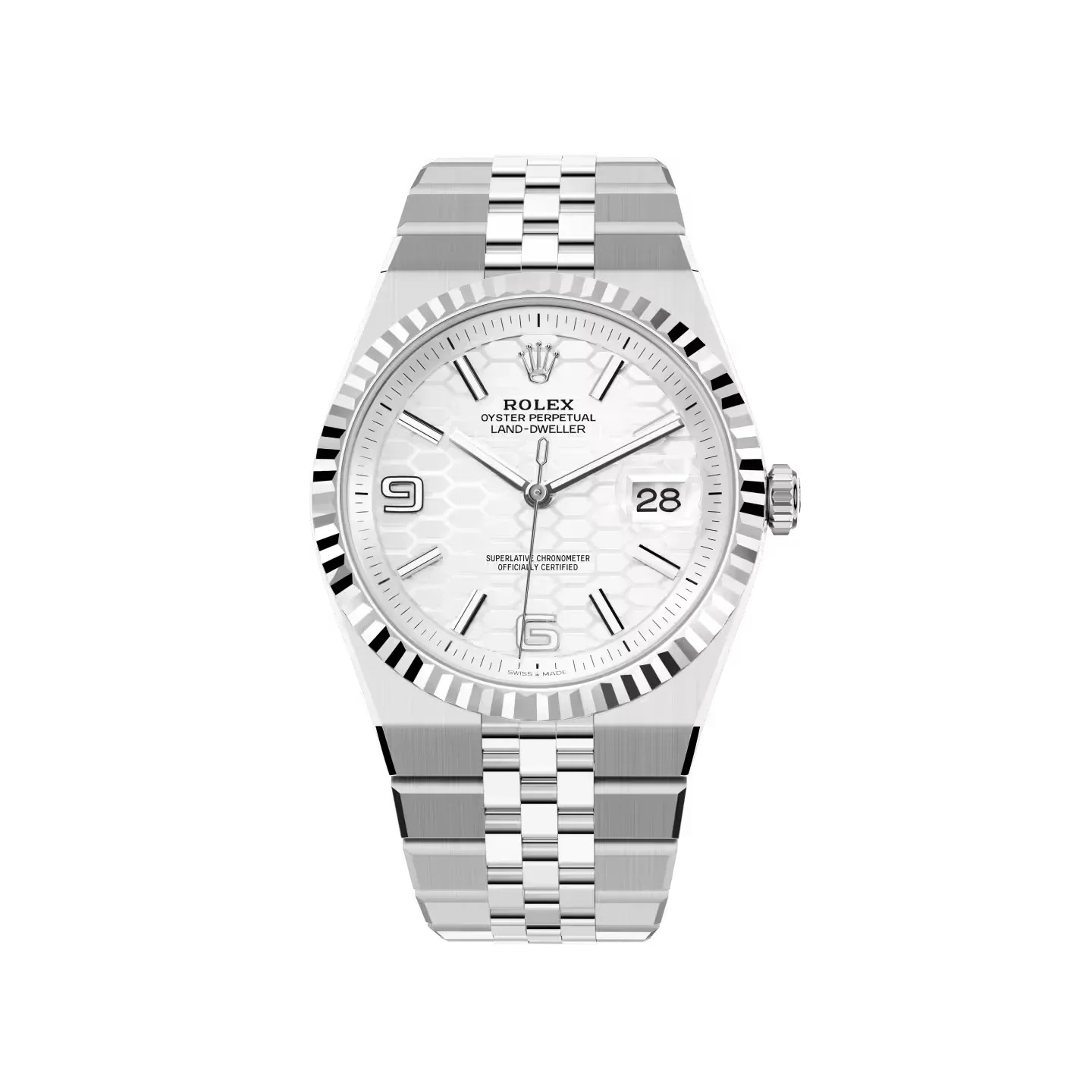 Land-Dweller 40 mm  Oystersteel White Gold M127334-0001