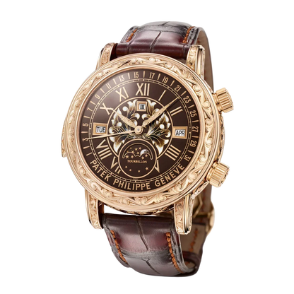Grand Complications 44mm 6002R-001 Skymoon Tourbillon Rose Gold