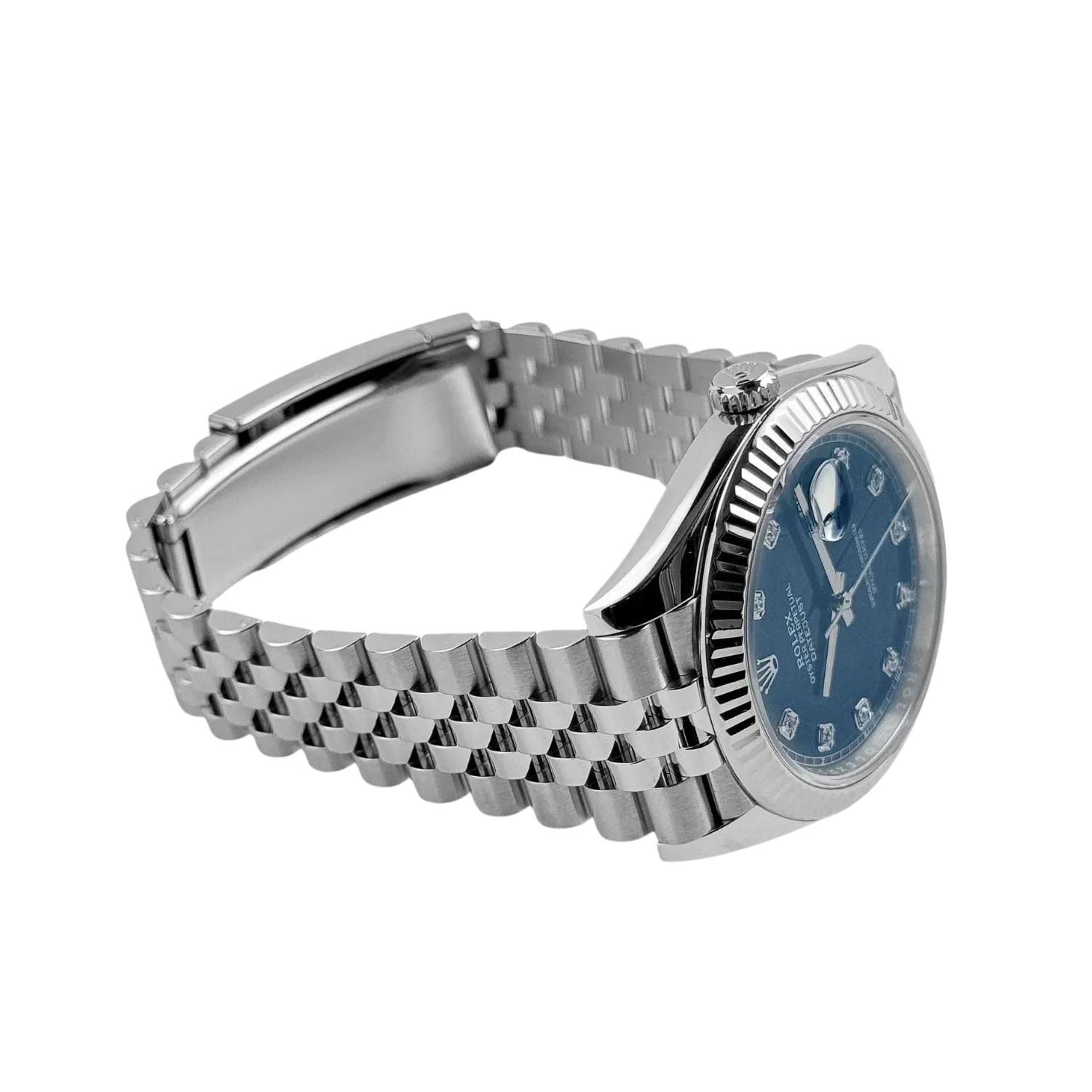 Datejust 36mm Steel & White Gold Blue Dial Diamonds m126334-0016