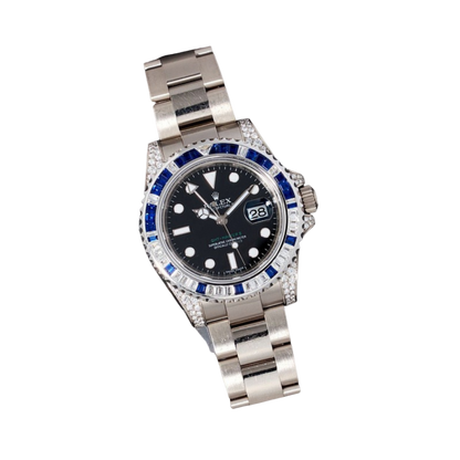 GMT-Master II, Reference 116759SA White Gold Diamond And Sapphire