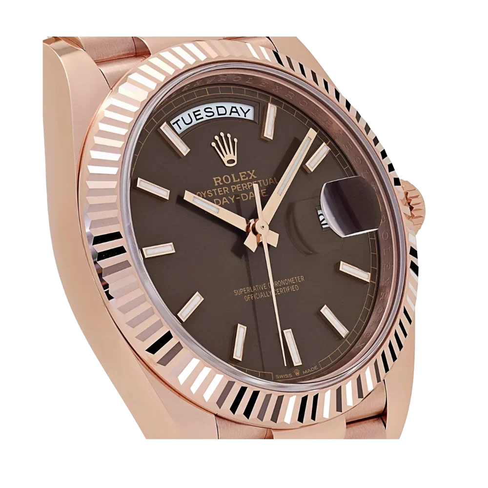 Day-Date 40mm 228235 Rose Gold Chocolate Roman Dial (2025)