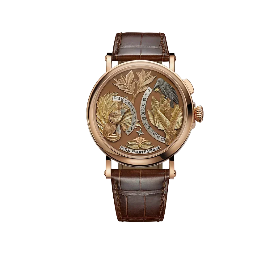 Complications 43mm 5249R-001 Hours And Minutes On Demand Automaton - The Crow and the Fox Rose Gold Matara