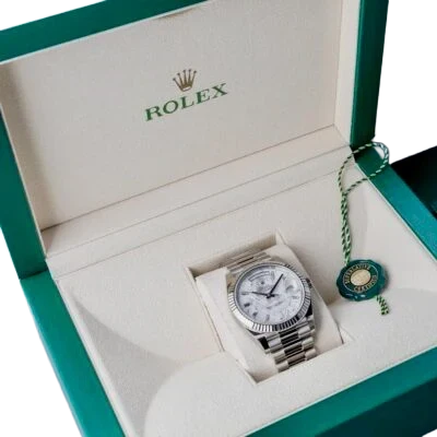 Day-Date 40 228239 White Gold Meteorite Diamond Dial