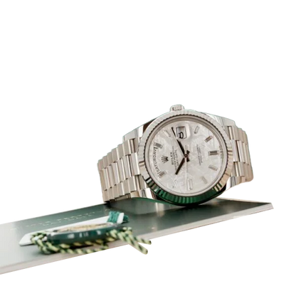 Day-Date 40 228239 White Gold Meteorite Diamond Dial