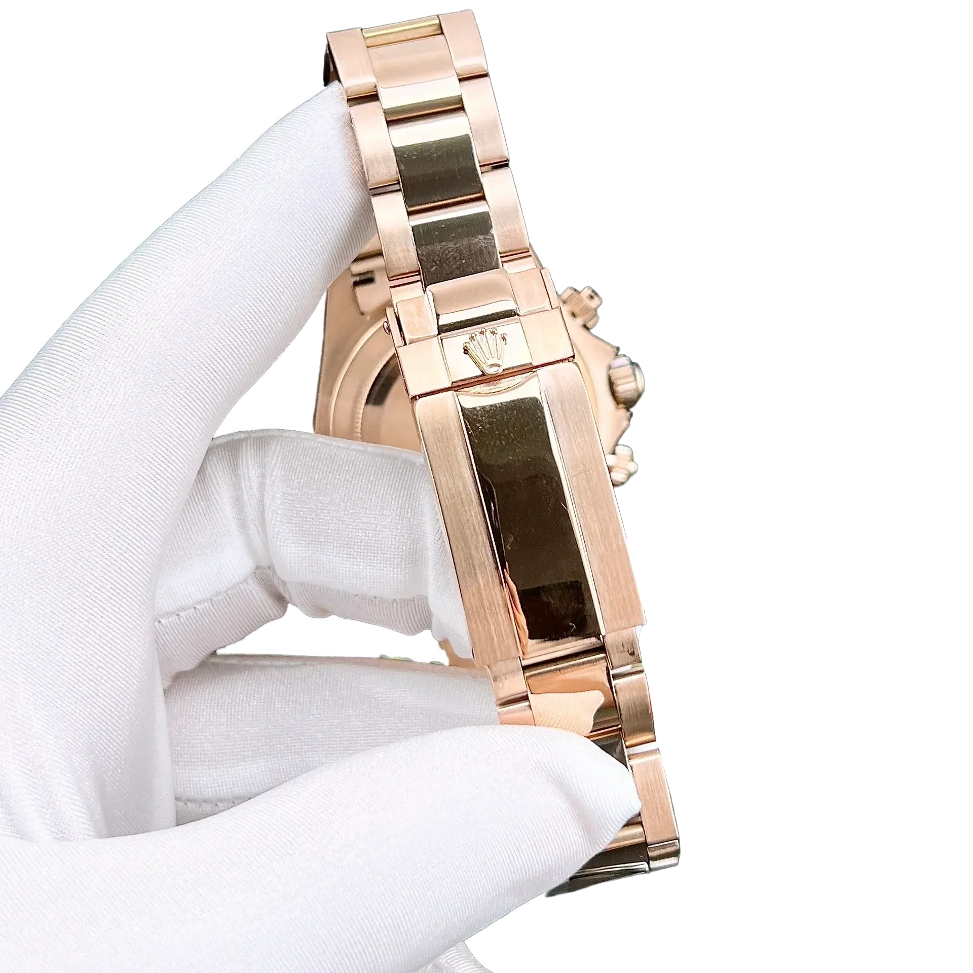 Daytona 116595RBOW Rainbow Rose Gold Black Dial Sapphire Bezel