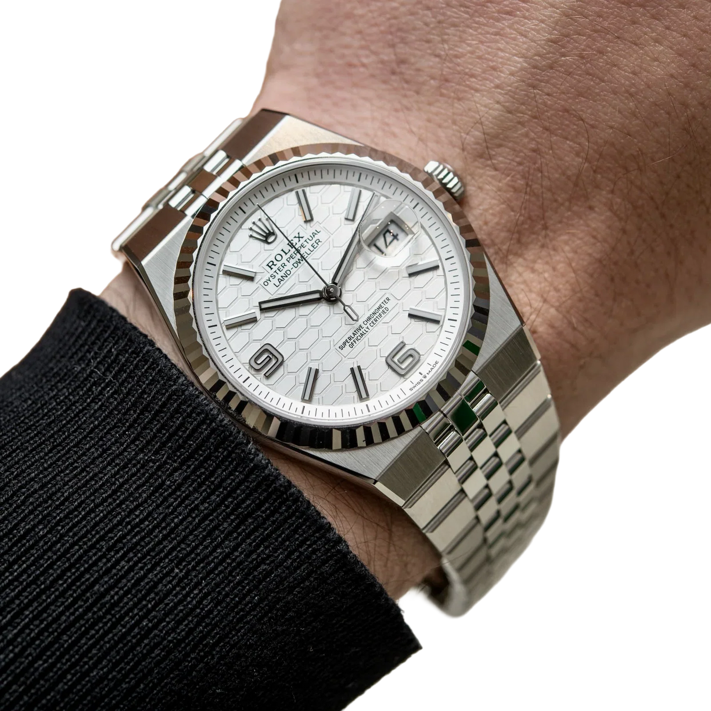 Land-Dweller 40 mm  Oystersteel White Gold M127334-0001