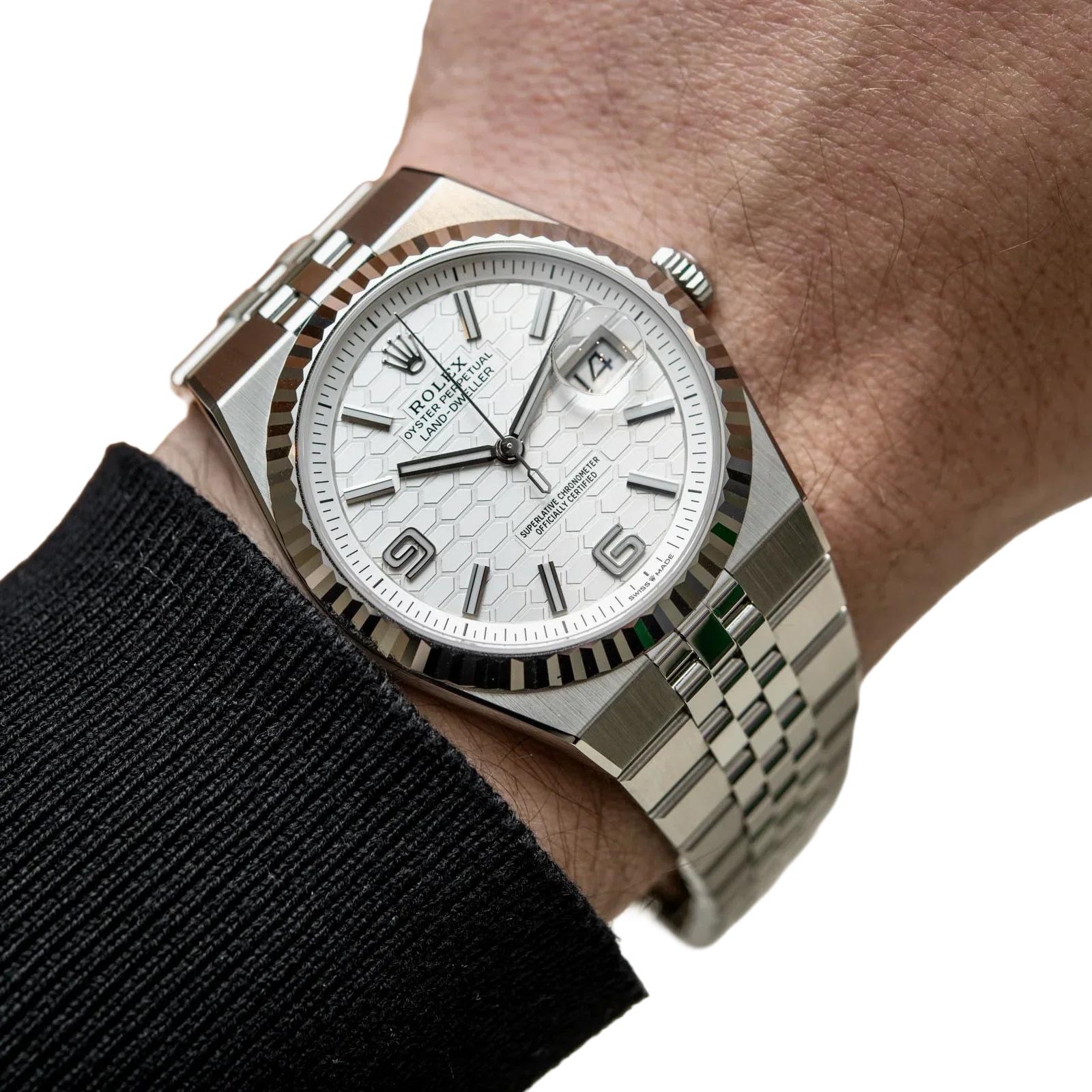 Land-Dweller 40 mm  Oystersteel White Gold M127334-0001