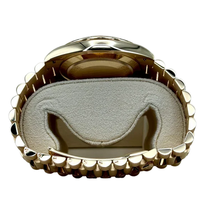 Day-Date 40 228348RBR Yellow Gold Diamond Bezel White Dial