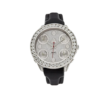 Five Time Zone Steel Diamond 40mm JCM-30
