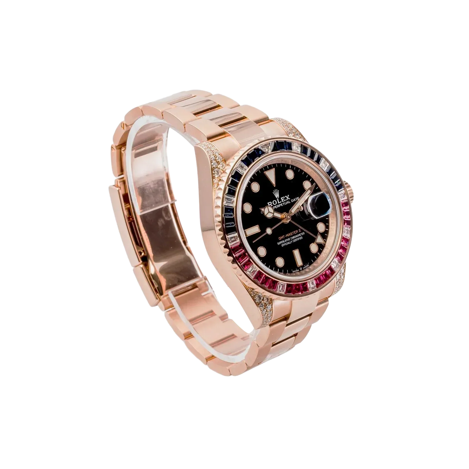 GMT-Master II 40mm Everose Diamond 126755SARU