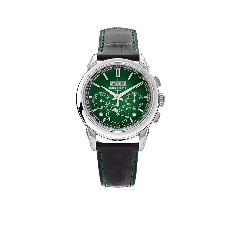 Grand Complications 41mm 5270P-014 Perpetual Calendar Chronograph Platinum Green Dial
