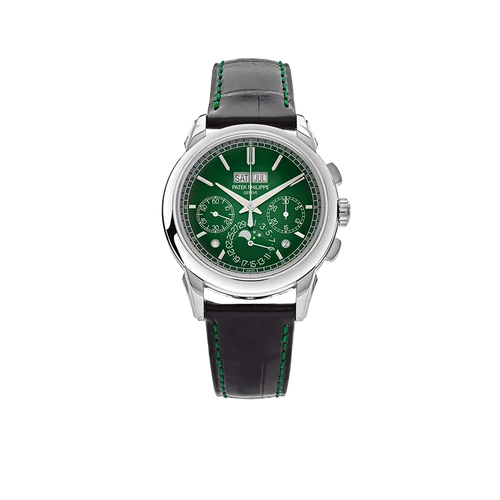 Grand Complications 41mm 5270P-014 Perpetual Calendar Chronograph Platinum Green Dial