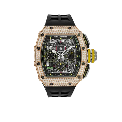 RM 11-03 Flyback Chronograph Diamond Set Rose Gold