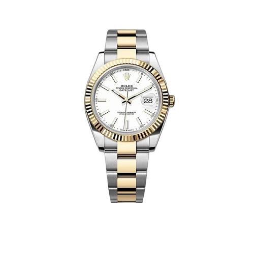 Datejust 41mm White Dial, Yellow Roleso 126333-0015