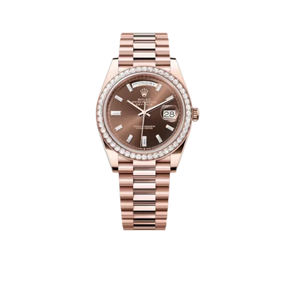 Day-Date 40mm President Rose Gold Diamond Mens Watch 228345