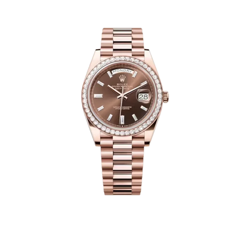 Day-Date 40mm President Rose Gold Diamond Mens Watch 228345