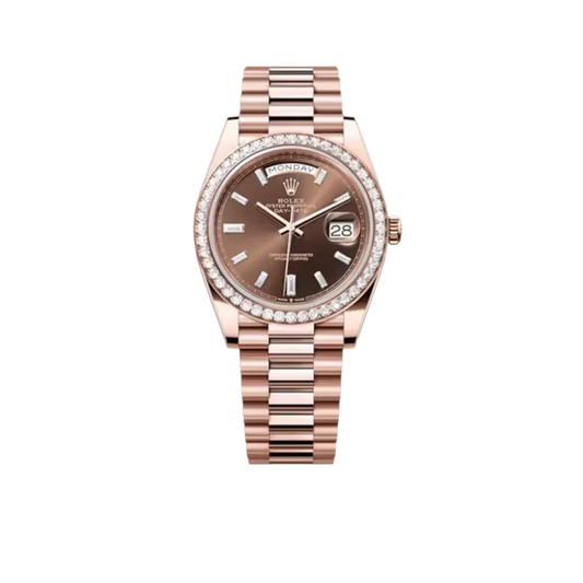 Day-Date 40mm President Rose Gold Diamond Mens Watch 228345
