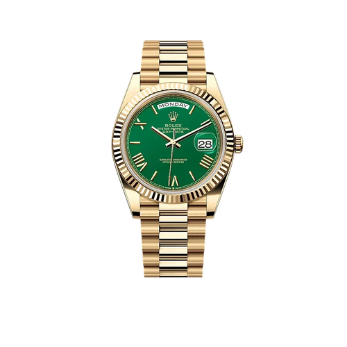 Day-Date 40mm Green Roman Yellow Gold 228238