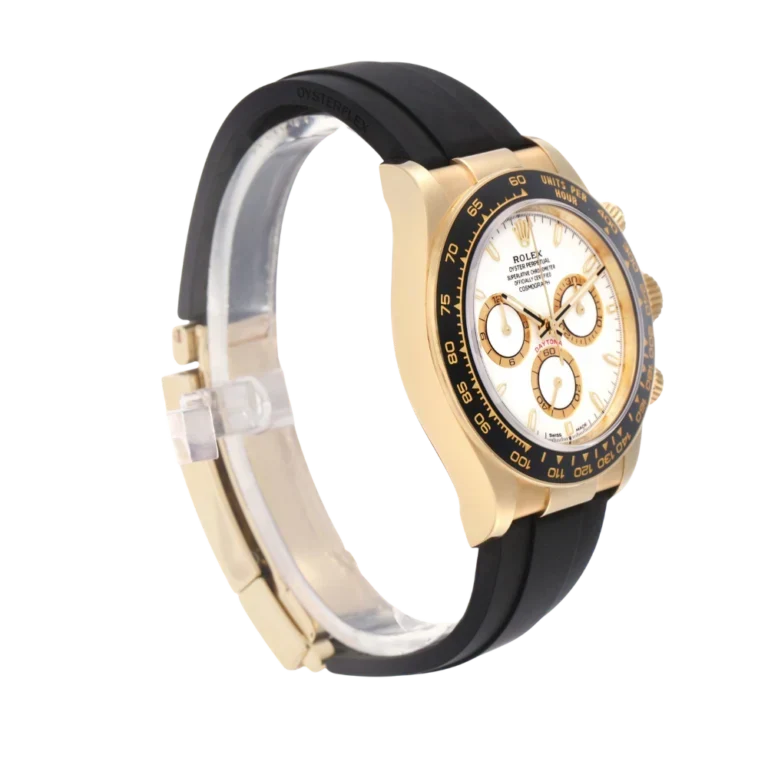 Daytona 40mm Yellow Gold White Dial Mens Watch 126518