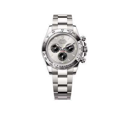 Daytona 40 mm White Gold Silver Dial Mens Watch M126509-0003