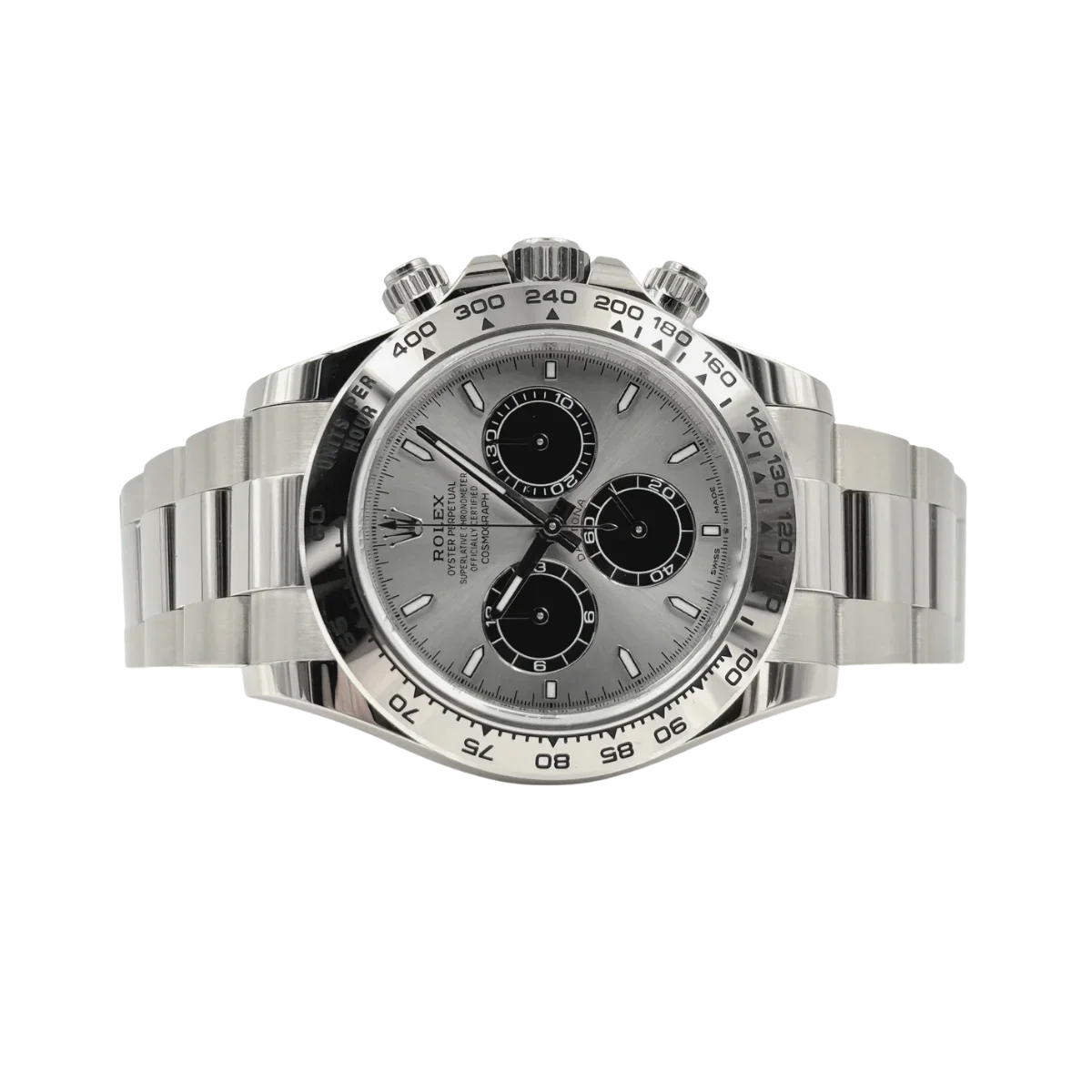 Daytona 40 mm White Gold Silver Dial Mens Watch M126509-0003