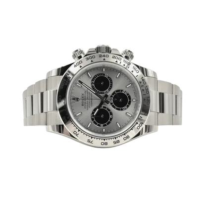 Daytona 40 mm White Gold Silver Dial Mens Watch M126509-0003