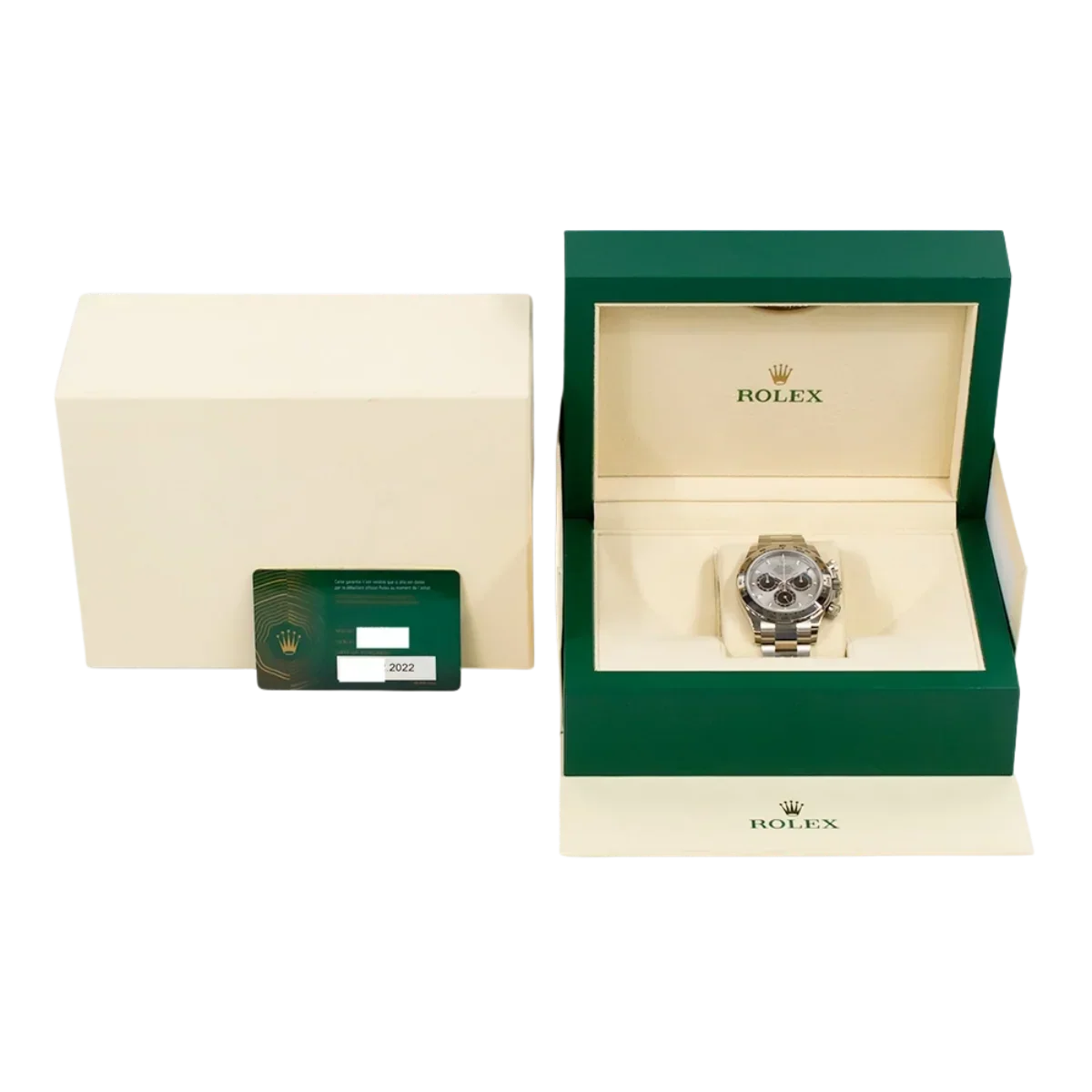 Daytona 40 mm White Gold Silver Dial Mens Watch M126509-0003
