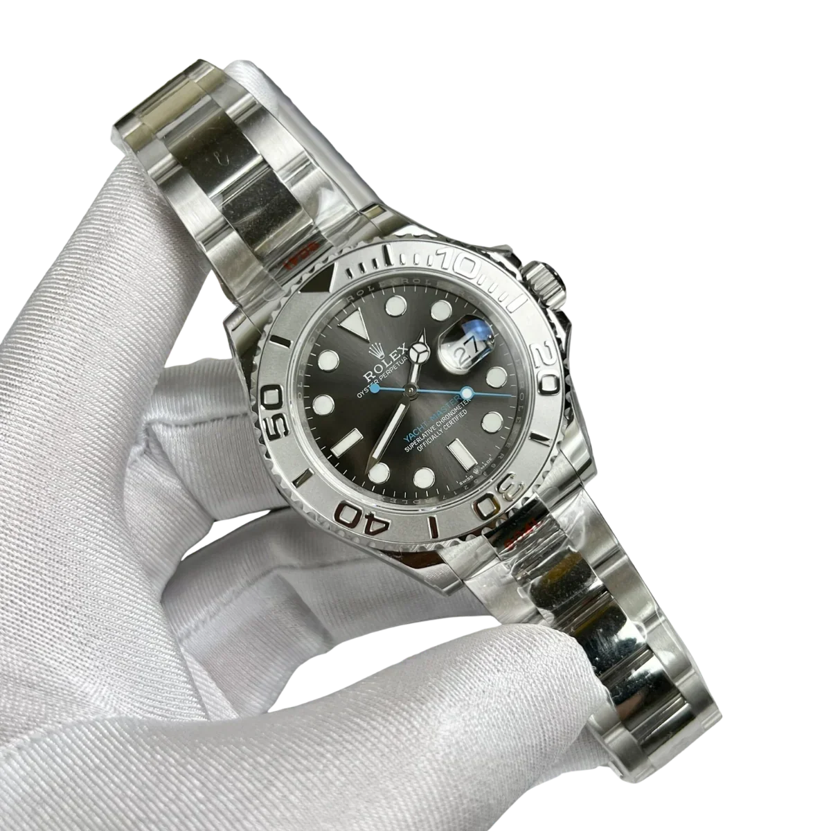 Yacht-Master 40 mm Dark Rhodium Dial, Stainless Steel Oyster Bracelet Mens Watch M126622-0001
