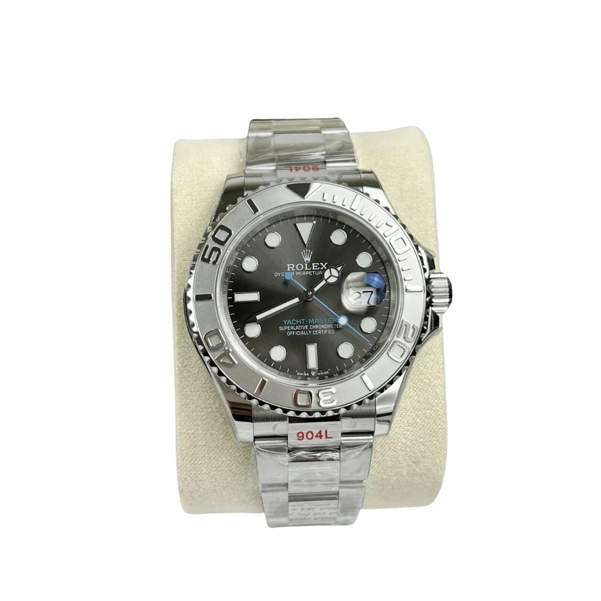 Yacht-Master 40 mm Dark Rhodium Dial, Stainless Steel Oyster Bracelet Mens Watch M126622-0001