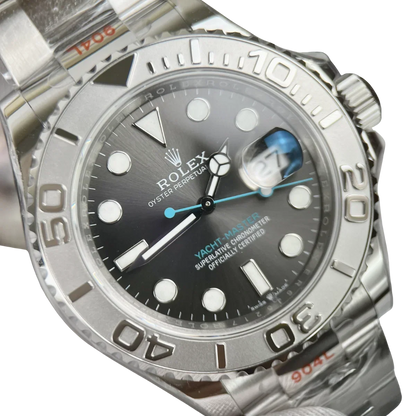 Yacht-Master 40 mm Dark Rhodium Dial, Stainless Steel Oyster Bracelet Mens Watch M126622-0001