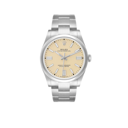 Oyster Perpetual 41mm Steel Beige Dial Mens Watch 134300