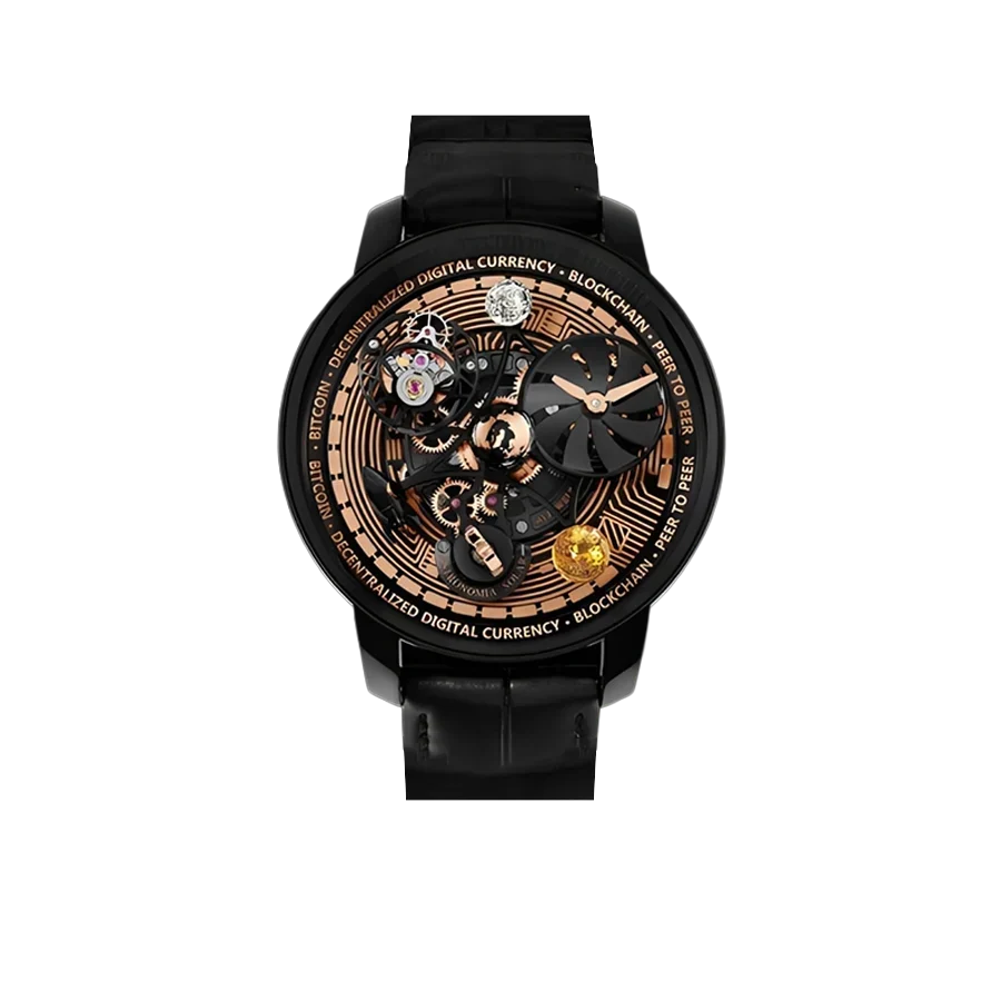 Astronomia Solar Bitcoin 44mm Black DLC, Titanium Manual Winding AS310.21.AB.AA.A