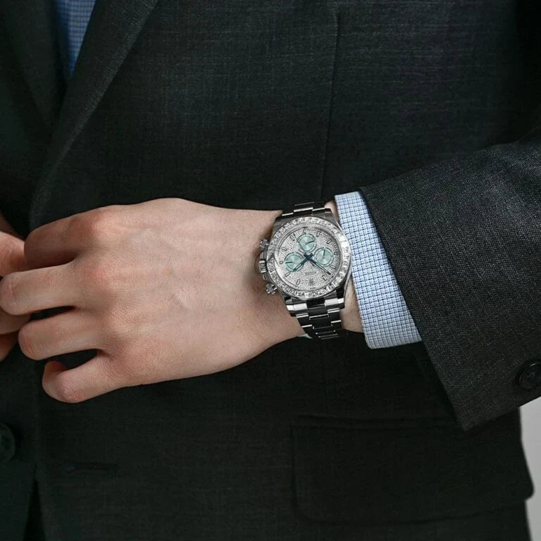 Daytona Diamond Pave Dial Platinum Watch 116576TBR