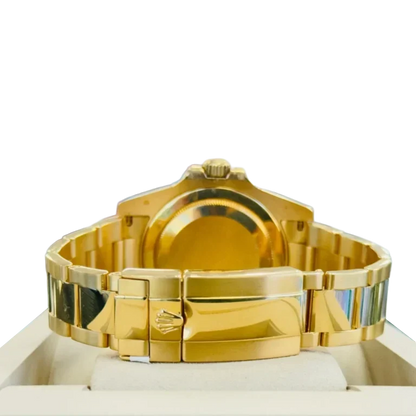 GMT-Master II 40mm Yellow Gold Pepsi Bezel Diamond Set Watch 116718LN