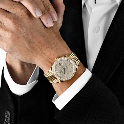Day-Date 40 228348RBR Yellow Gold Diamond Dial Diamond Bezel