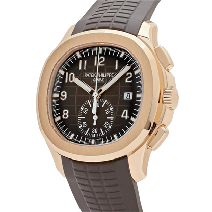 Aquanaut 42mm 5968R-001 Chronograph Rose Gold Brown Dial