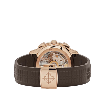 Aquanaut 42mm 5968R-001 Chronograph Rose Gold Brown Dial