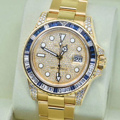 GMT-Master II 116758SARU Pave Diamond Dial 40mm
